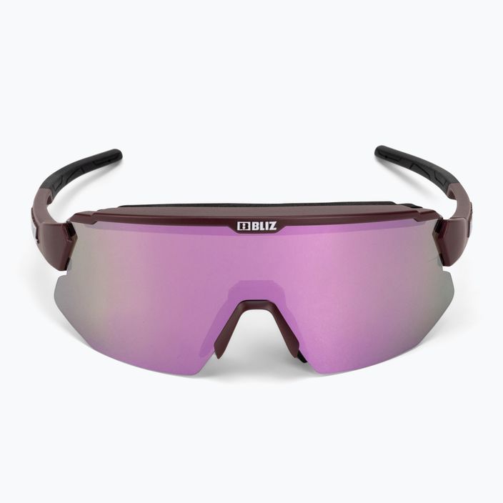 Bliz Breeze Small S3+S1 matt burgundy / brown rose multi /pink cycling glasses 52212-44 4