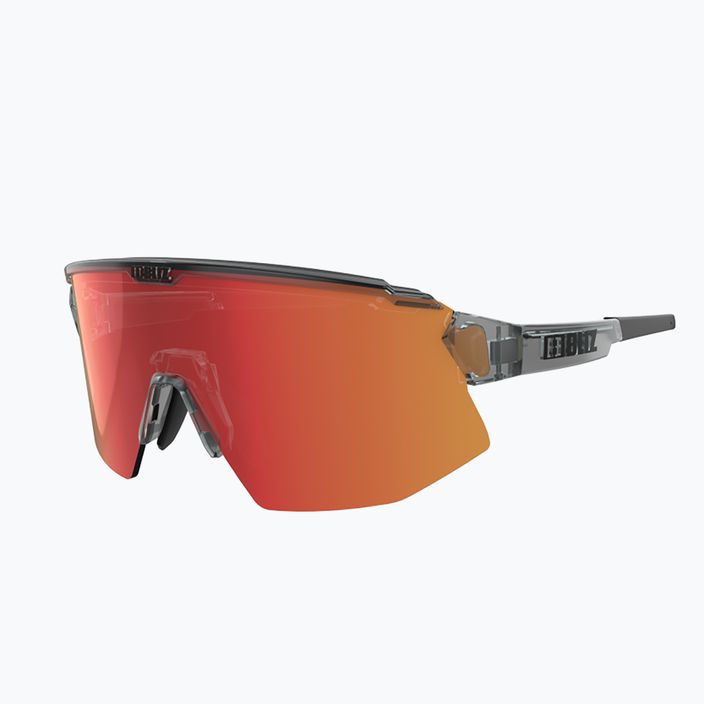 Bliz Breeze S3+S2 transparent dark grey/brown red multi/orange cycling glasses 2