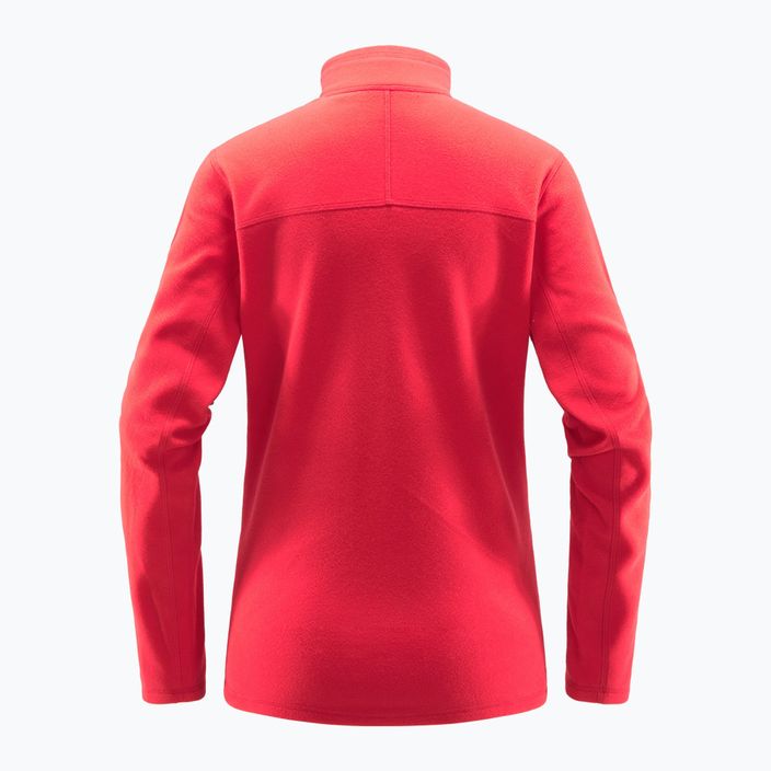 Women's Haglöfs Buteo Mid fleece sweatshirt red 6050744MM010 6