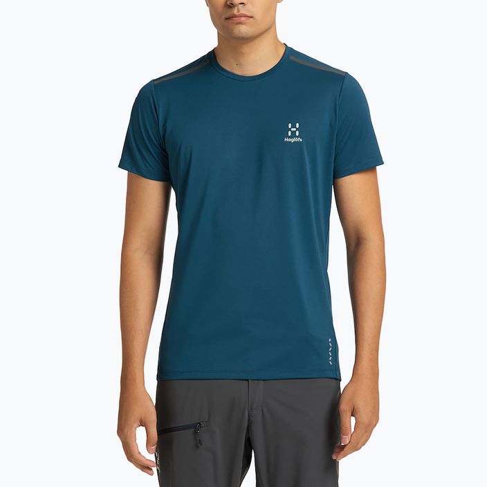 Men's trekking t-shirt Haglöfs L.I.M Tech Tee dark blue 6052264Q2 10