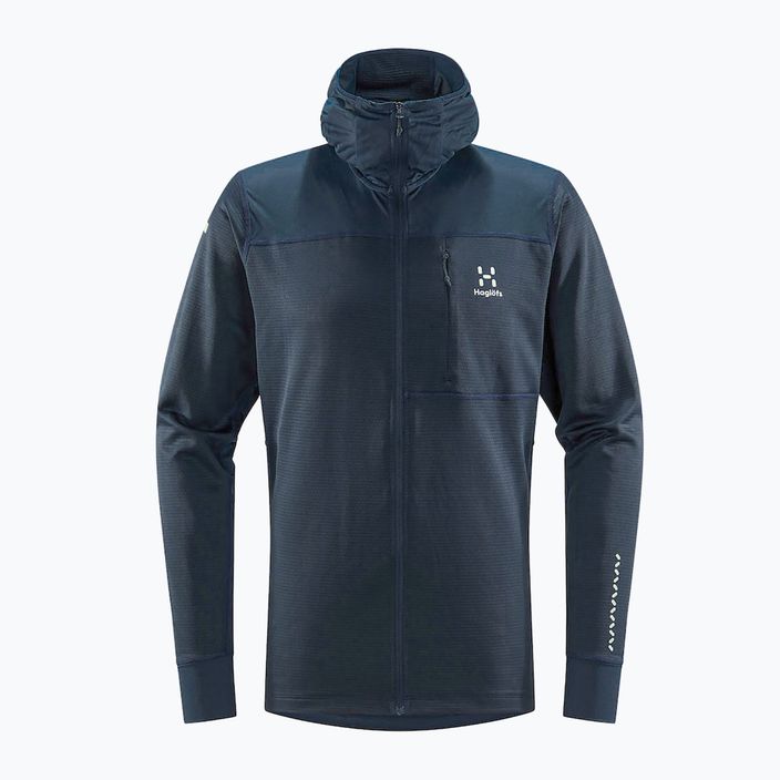 Men's Haglöfs L.I.M Mid Multi Hood fleece sweatshirt blue 6053703N5015