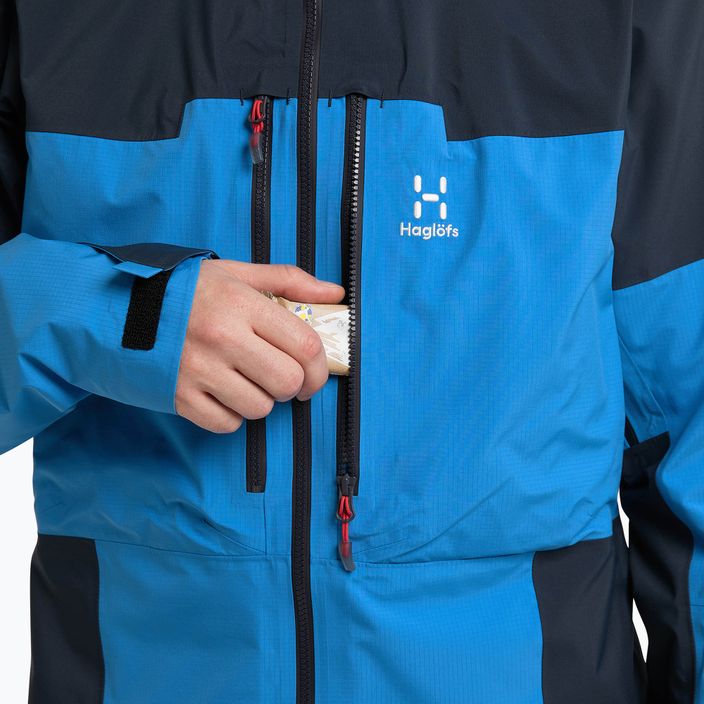 Men's Haglöfs Spitz GTX PRO rain jacket blue 6053904QU015 7