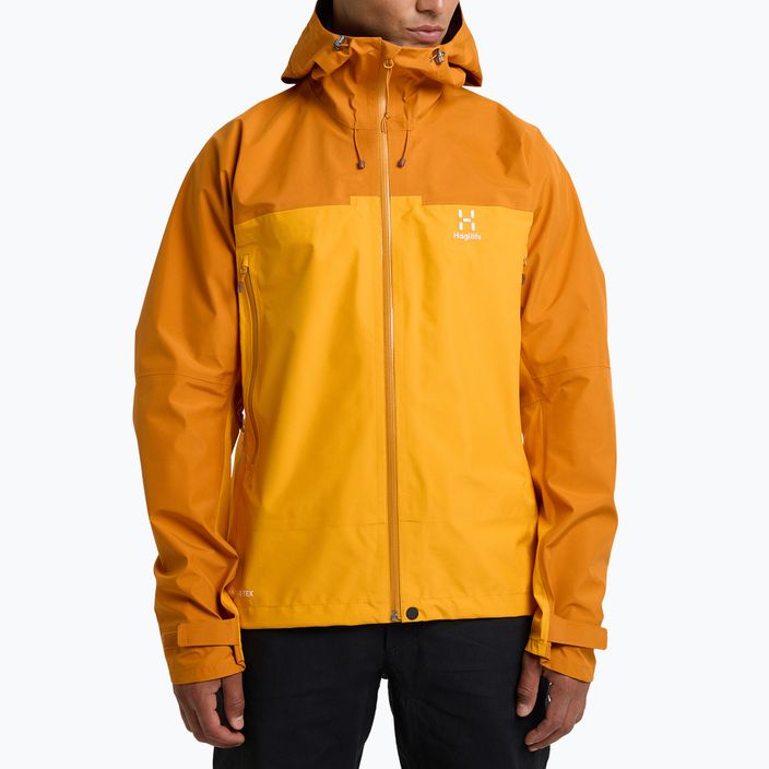 Men's Haglöfs ROC Flash GTX rain jacket yellow 606037 8