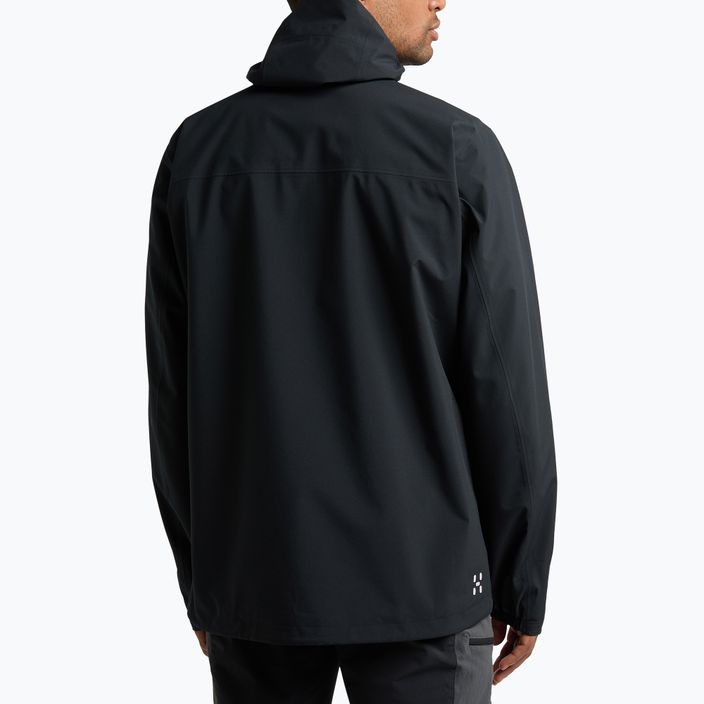 Men's Haglöfs Korp Proof rain jacket black 606132 3
