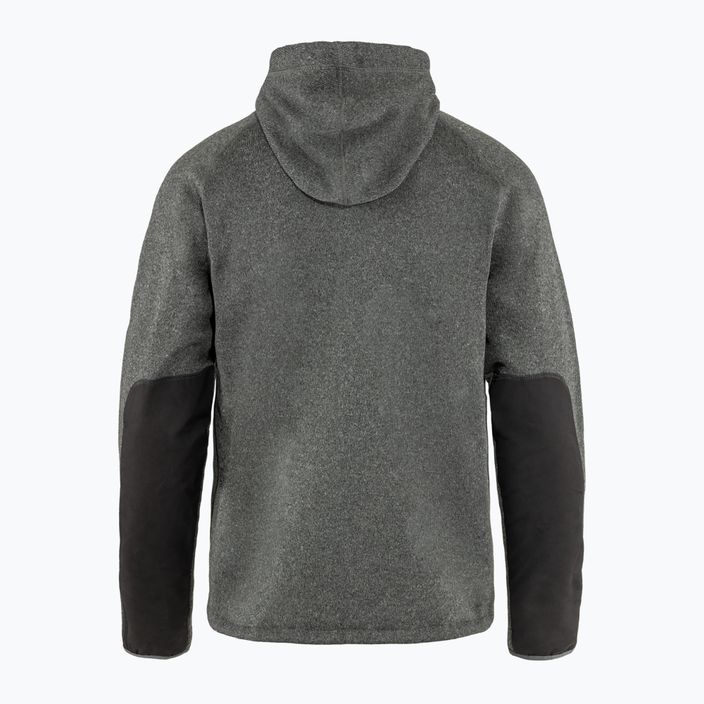 Men's Fjällräven Övik Fleece Hoodie dark grey 2