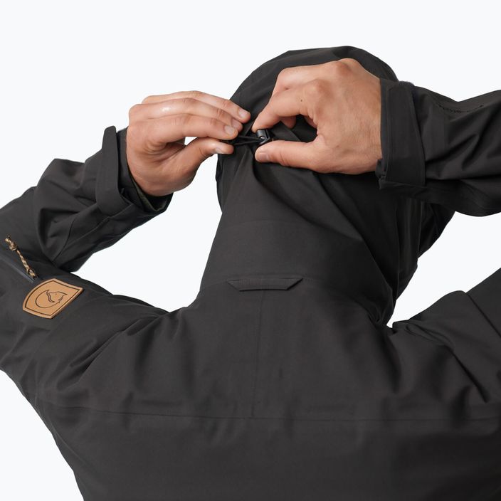 Men's Fjällräven Keb Eco-Shell rain jacket black F82411 11