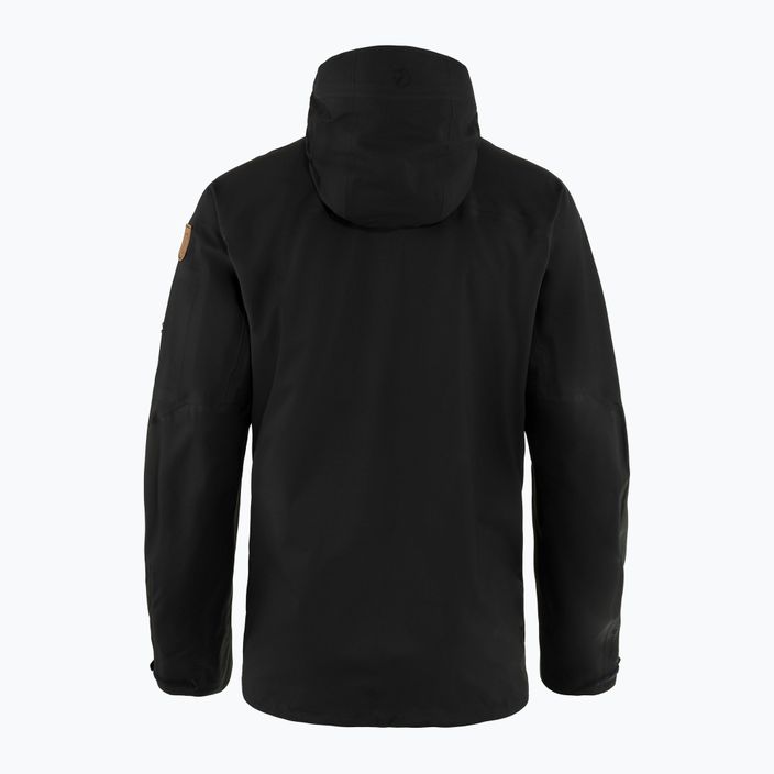 Men's Fjällräven Keb Eco-Shell rain jacket black F82411 13