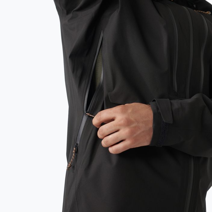 Men's Fjällräven Keb Eco-Shell rain jacket black F82411 15