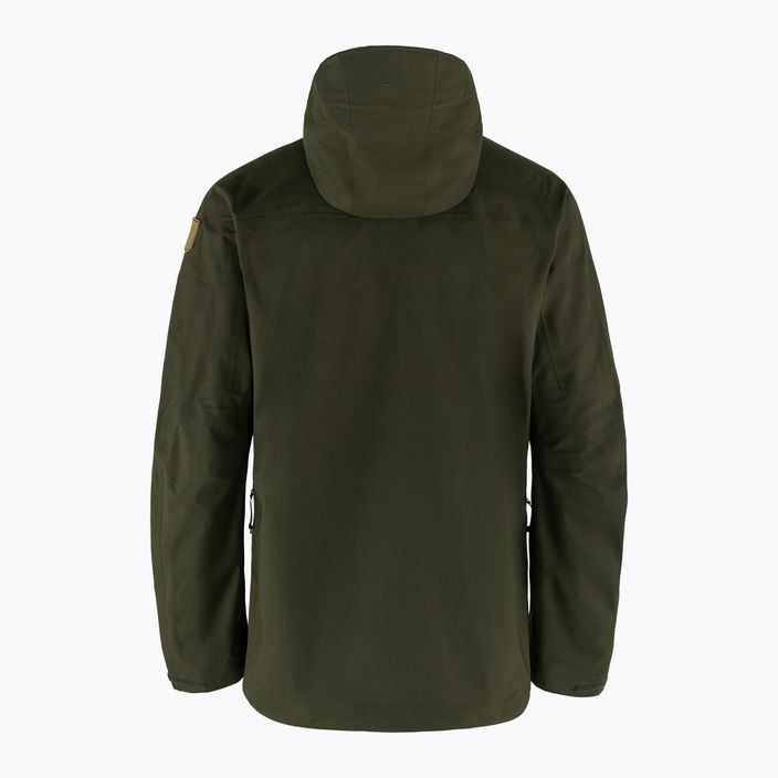 Men's Fjällräven Keb Eco-Shell rain jacket green F82411 7