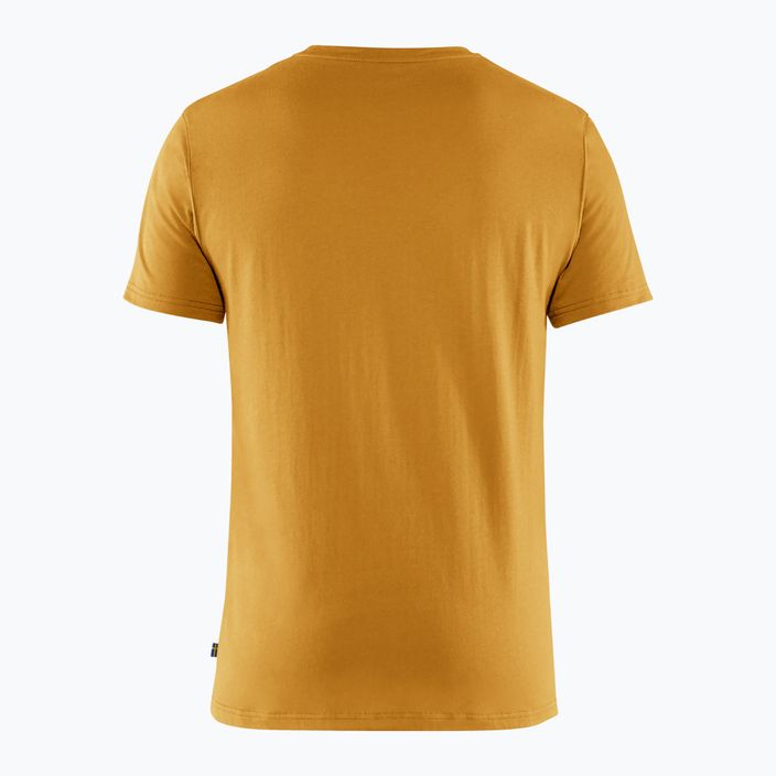 Men's trekking t-shirt Fjällräven Logo ochre 2