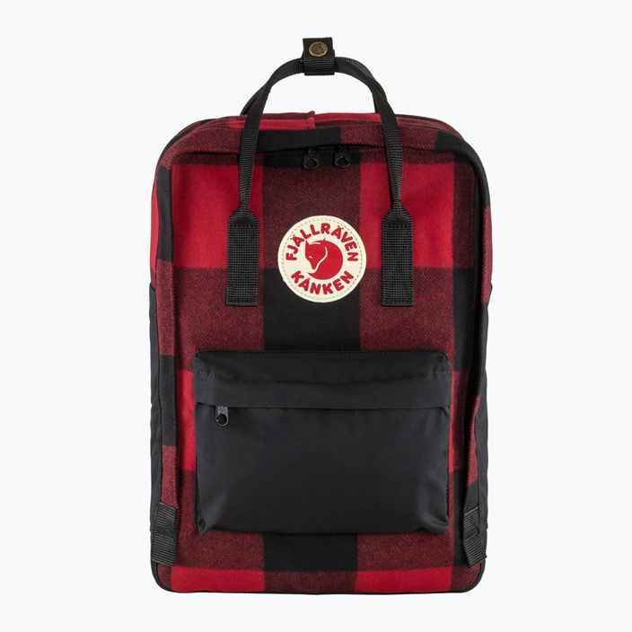 Fjällräven Kanken Re-Wool Laptop Backpack 15" red/black