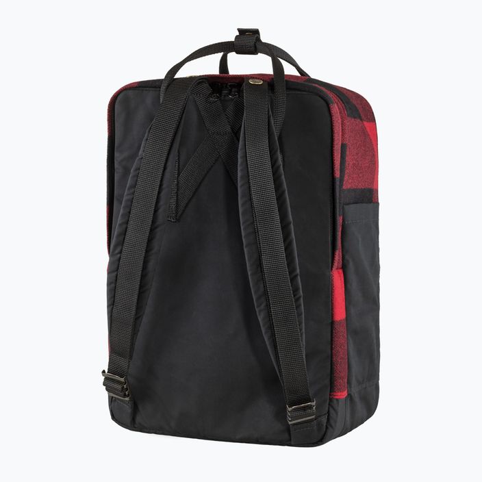Fjällräven Kanken Re-Wool Laptop Backpack 15" red/black 4