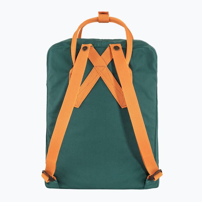 Fjällräven Kanken 16 l hiking backpack arctic green/spicy orange 3