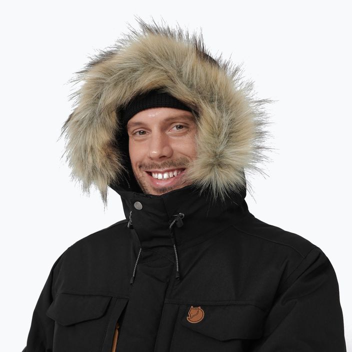 Men's winter jacket Fjällräven Nuuk Parka black F86668 7