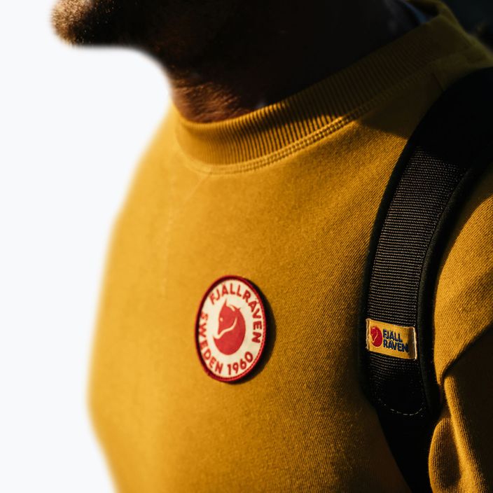 Men's trekking sweatshirt Fjällräven 1960 Logo Badge Sweater 161 mustard yellow 5