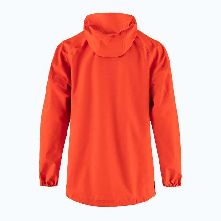 Women's rain jacket Fjällräven Vardag Hydratic Anorak flame orange 2