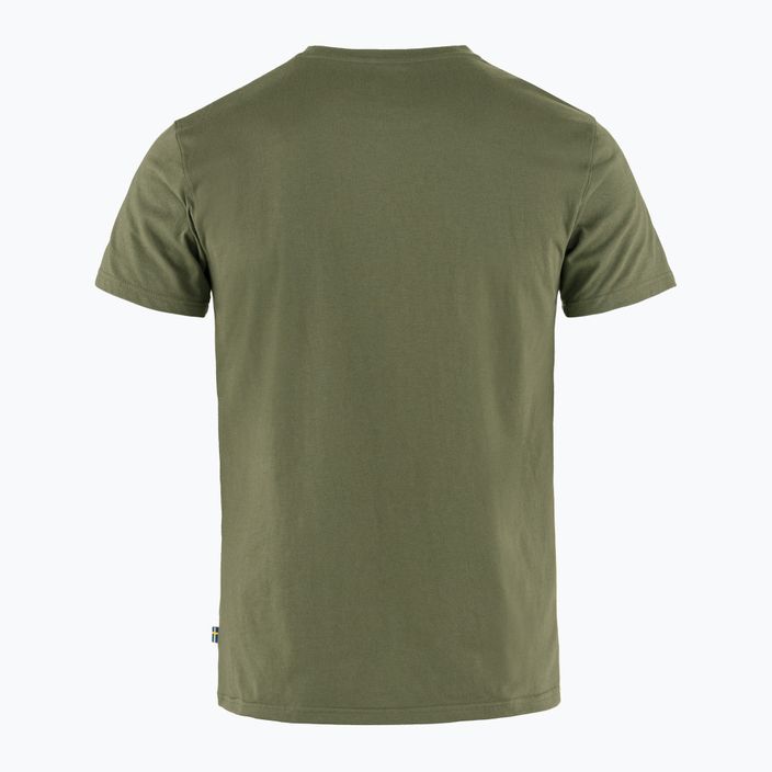 Men's trekking t-shirt Fjällräven Logo laurel green 2