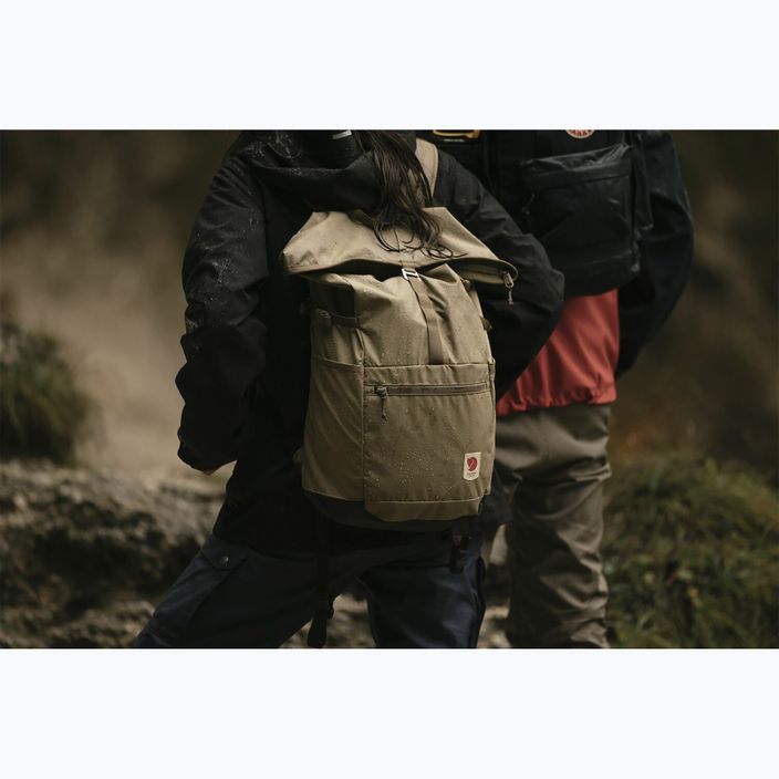 Fjällräven High Coast Foldsack 24 l clay hiking backpack 4