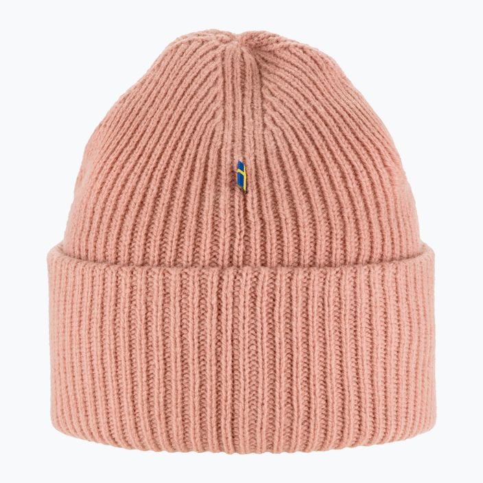 Fjällräven winter cap 1960 Logo Hat dusty rose 3