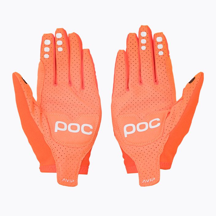 Cycling gloves POC AVIP Long zink orange 2
