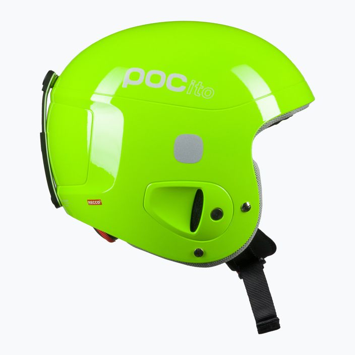 Children's ski helmets POC POCito Skull fluorescent yellow/green 4