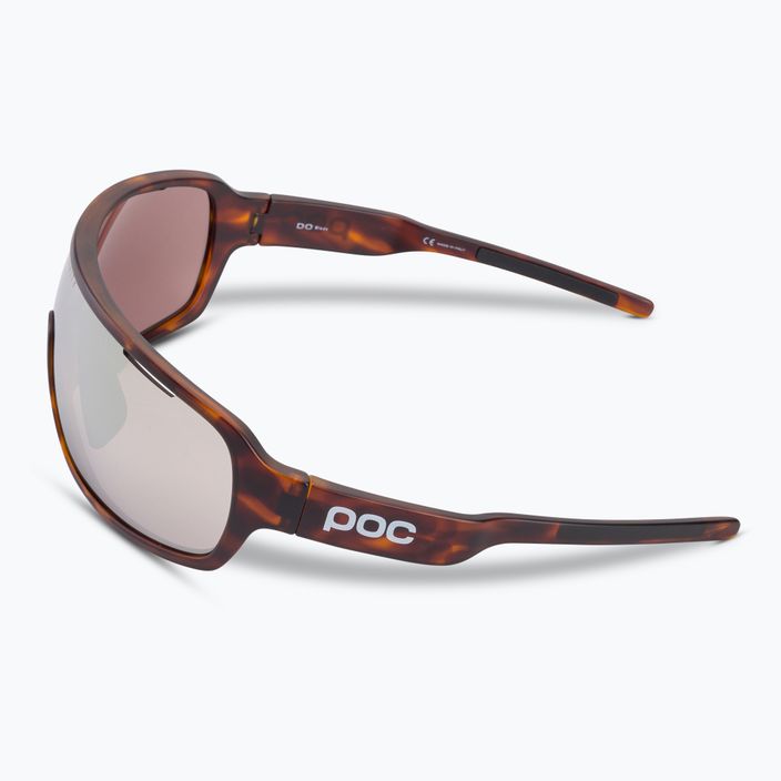 POC Do Blade tortoise brown/violet/silver mirror cycling goggles 4