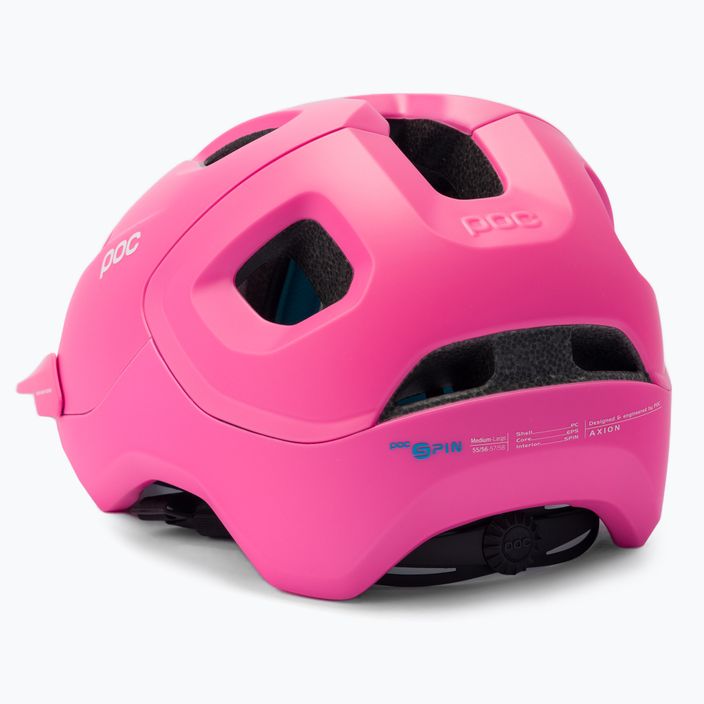 Bicycle helmet POC Axion SPIN actinium pink matt 4