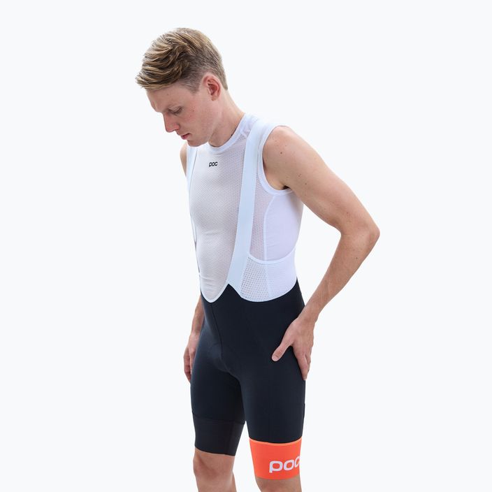 Men's cycling shorts POC Essential Road VPDs Bib Shorts uranium black/hydrogen white 3