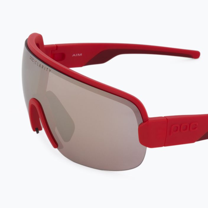 Bicycle goggles POC Aim prismane red/clarity road silver 5