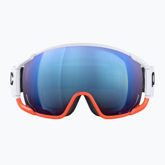Ski goggles POC Zonula Race hydrogen white/zink orange/partly blue 2