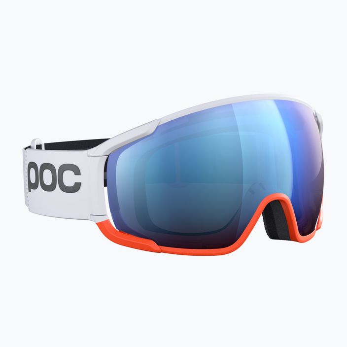 Ski goggles POC Zonula Race hydrogen white/zink orange/partly blue 3