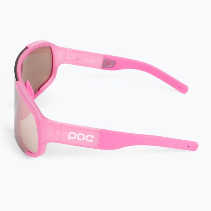 Bicycle goggles POC Aspire actinium pink translucent/clarity trail silver 4