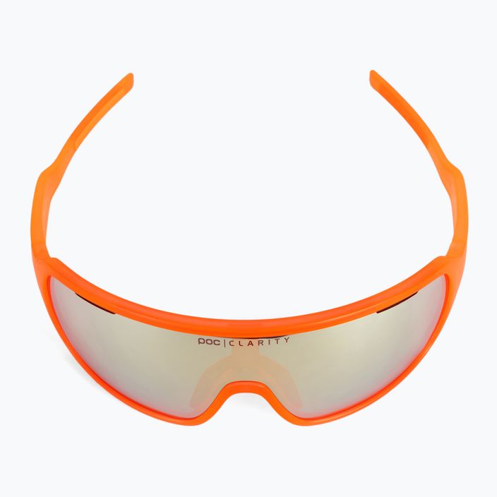 Bicycle goggles POC Do Blade fluorescent orange translucent/clarity road gold 3