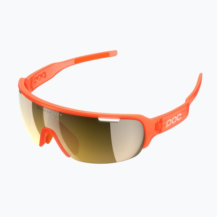 POC Do Half Blade fluorescent orange translucent cycling goggles 5