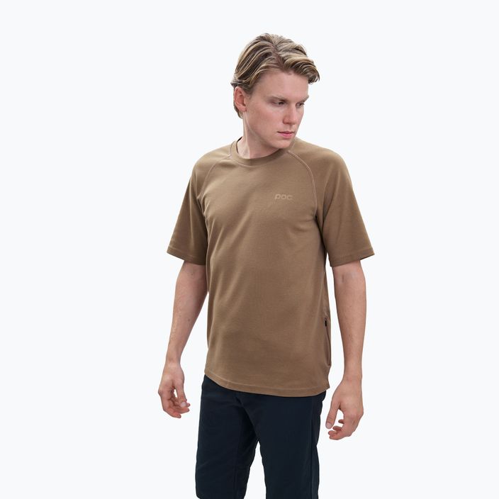 Men's trekking T-shirt POC Poise jasper brown