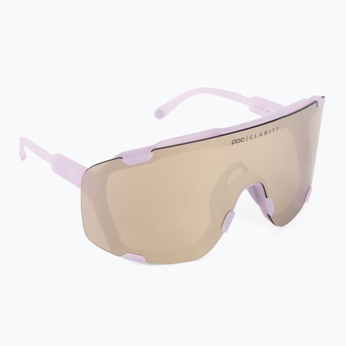 Bicycle goggles POC Devour purple quartz translucent/clarity road silver 2