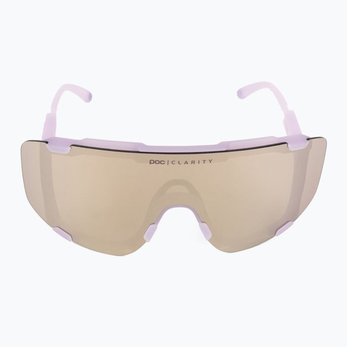 Bicycle goggles POC Devour purple quartz translucent/clarity road silver 4