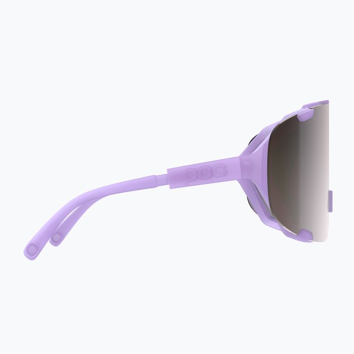 Bicycle goggles POC Devour purple quartz translucent/clarity road silver 9