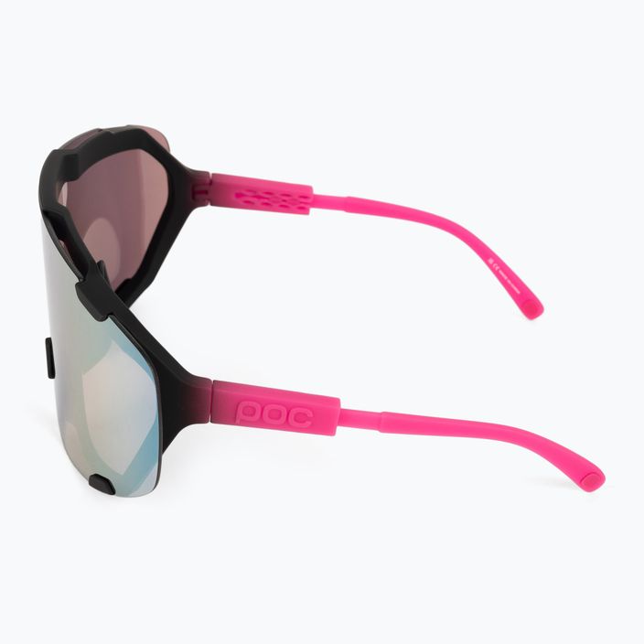 Bicycle goggles POC Devour fluo pink/uranium black translucent/clarity road gold 5