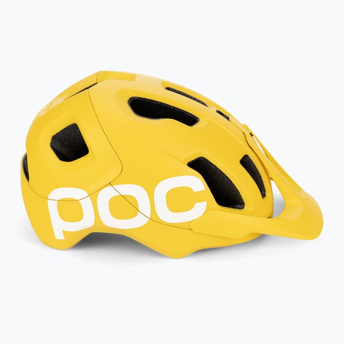 Bicycle helmet POC Axion Race MIPS aventurine yellow matt 3