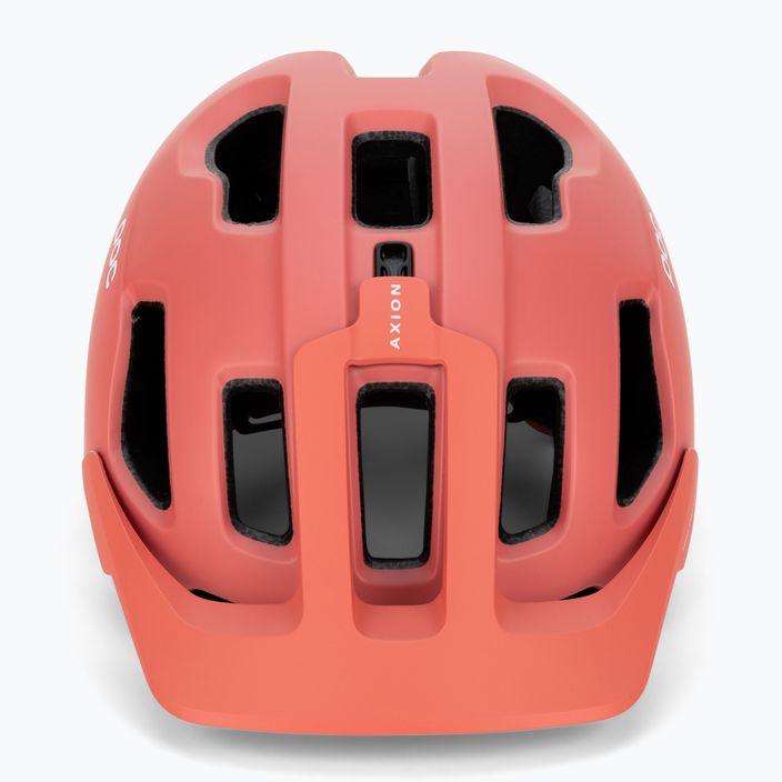 Bicycle helmet POC Axion Race MIPS ammolite coral/uranium black matt 2