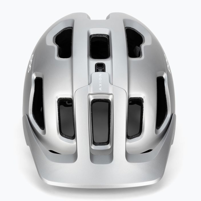 Bicycle helmet POC Axion Race MIPS uranium black/argentite silver matt 2