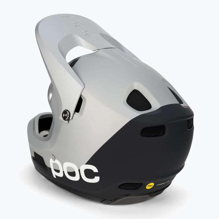 Bicycle helmet POC Coron Air MIPS argentite silver/uranium black matt 4