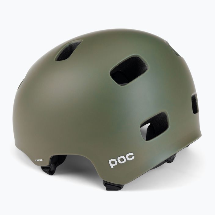 Bicycle helmet POC Crane MIPS epidote green matt 4