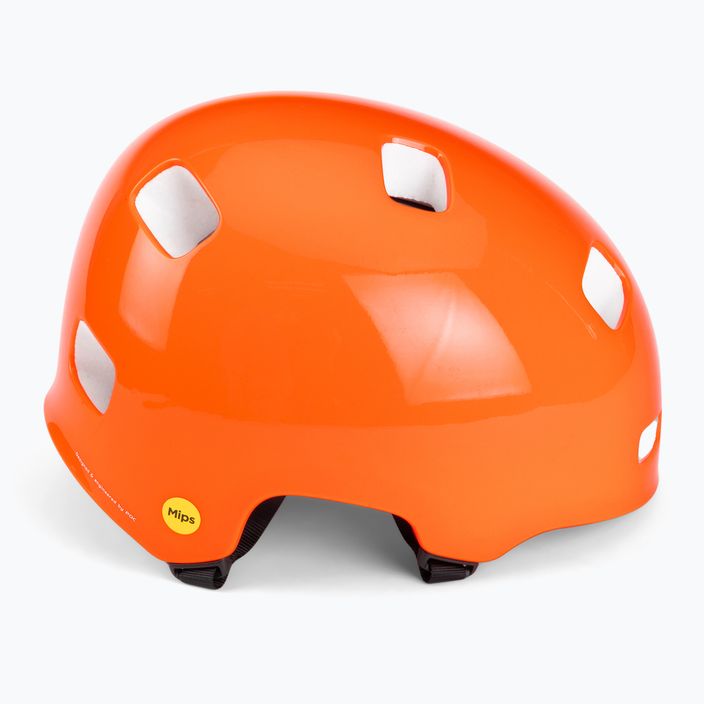 Bicycle helmet POC Crane MIPS fluorescent orange 3