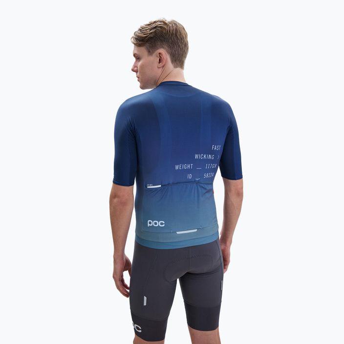 Men's cycling jersey POC Pristine Print gradient turmaline navy 3