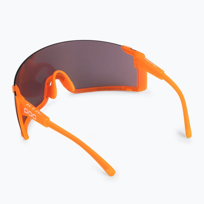 Bicycle goggles POC Propel fluorescent orange translucent/clarity road gold 3