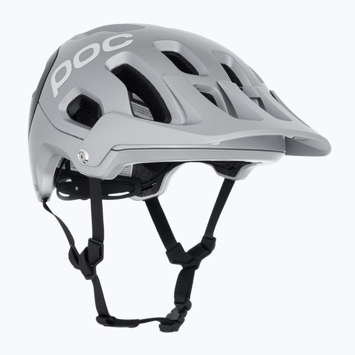 MTB bike helmet POC Tectal Race MIPS argentite silver/uranium black matt