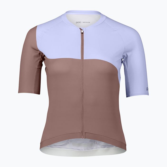 Women's cycling jersey POC Essential Road Print jasper brown/purple quartz 5
