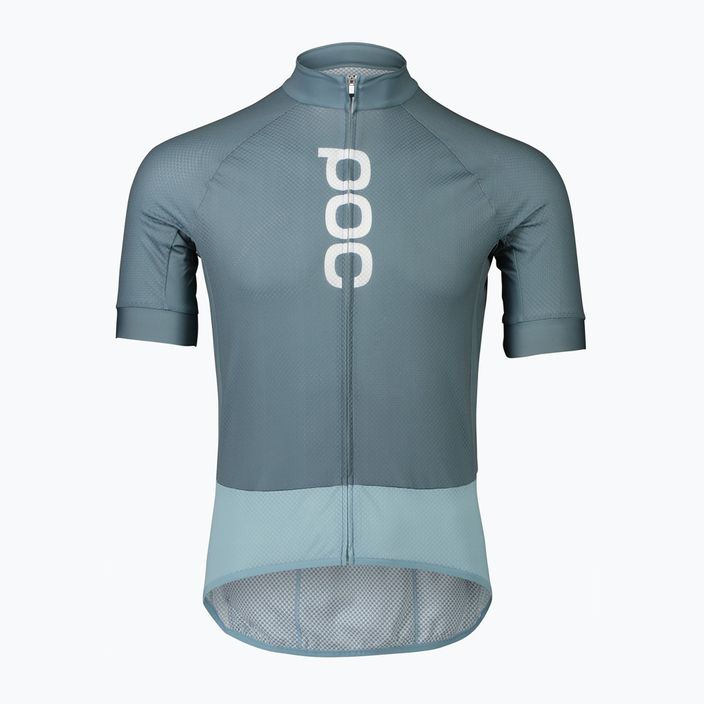 Men's cycling jersey POC Essential Road Logo calcite blue/mineral blue 4